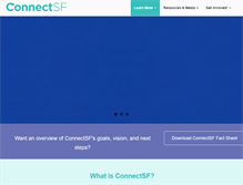 Tablet Screenshot of connectsf.org